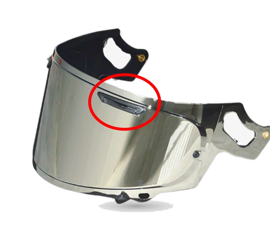 Air intake ports on visor - not compatible
